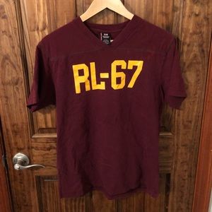 Vintage Polo Ralph Lauren Jeans Maroon T-Shirt